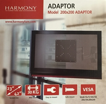Harmony adaptor plade 50/75/100 til Wesa 200