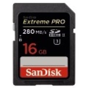 Sandisk SDHC Extreme pro 16 GB 280 MB
