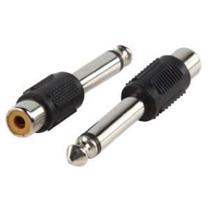 6,35 mm mono plug til RCA Phono