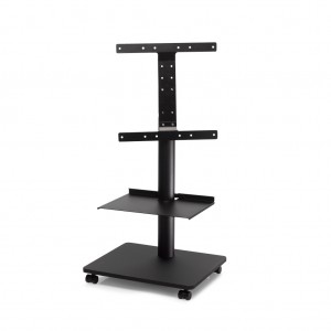 Bülow tv stand hvid bund/hvid søjle m/hylde