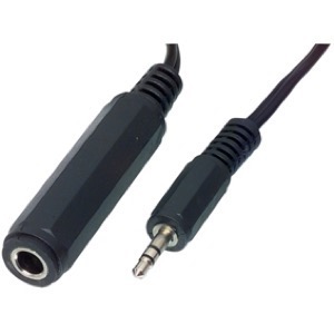 Jack/ Jack  han 3,5 mm/hun 6,3 mm stereo kabel 0.2 m