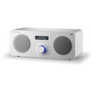 Scansonic DA300 FM/DAB+ radio med Bluetooth  Hvid