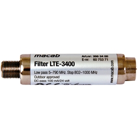 Macab Filter LTE-3410, lowpass, 5-782 MHz, DC
