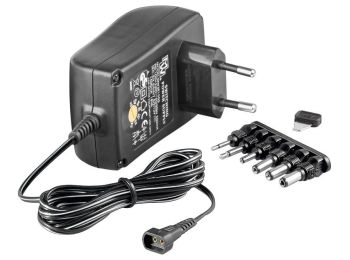 GOOBAY  Universal netadapter - 3-12Vdc / 18W (1,5A) + 6 stik