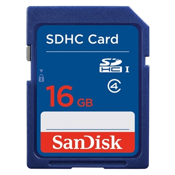 Sandisk SDHC 16 GB kort
