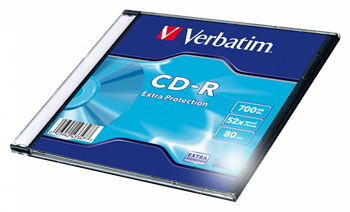 Verbatim CD-R 700MB 4 stk Tilbage