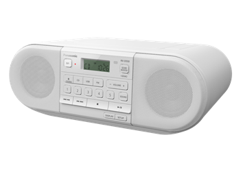 Panasonic RX-D550 Transportabel radio med FM/CD/BT hvid
