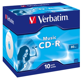 Verbatim Audio CD-R 700MB 10 stk.