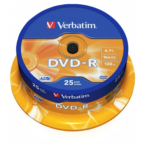 Verbatim DVD-R 4.7 GB 16x  25 pk